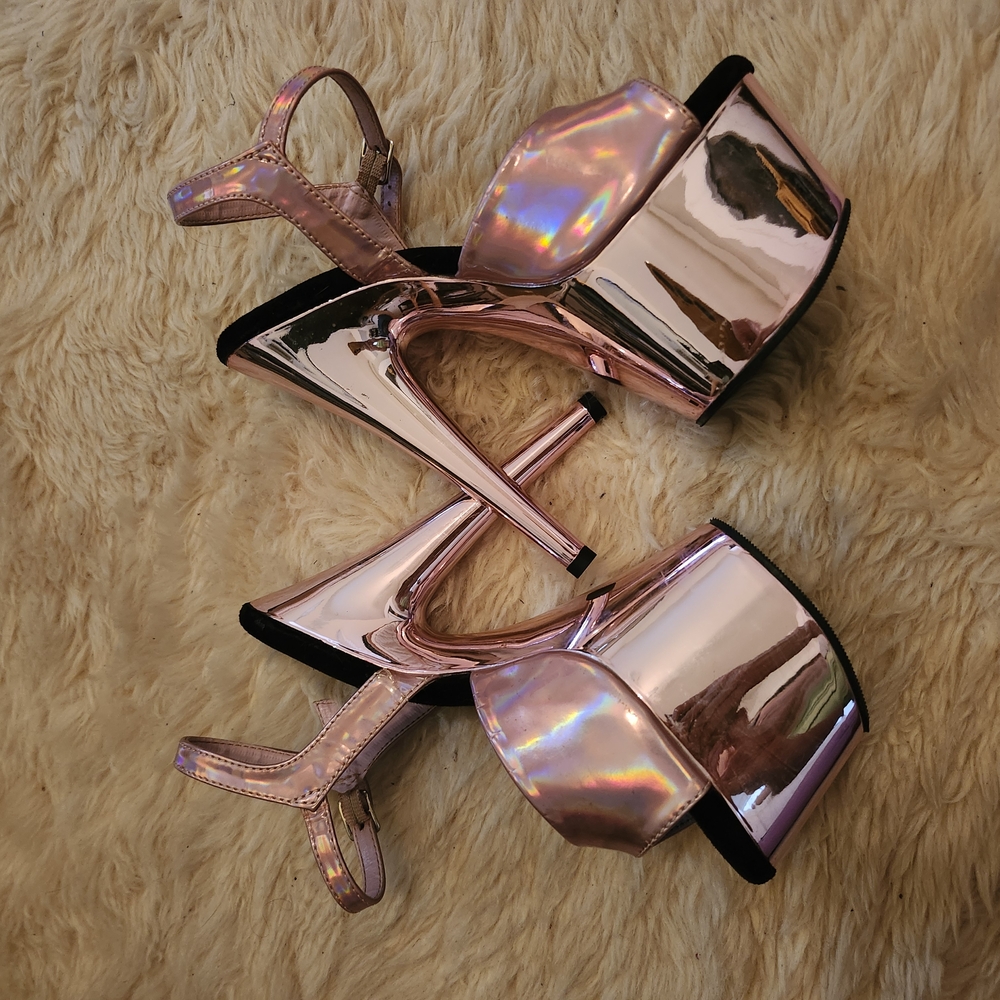 Used Pleaser adore 709 7 Inch Dance Heels Size 8 - Picture 4 of 4